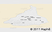 Classic Style Panoramic Map of Kadey, single color outside