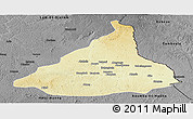 Physical Panoramic Map of Kadey, darken, desaturated