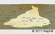 Physical Panoramic Map of Kadey, darken