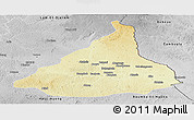 Physical Panoramic Map of Kadey, desaturated