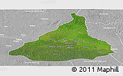 Satellite Panoramic Map of Kadey, lighten, desaturated