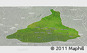 Satellite Panoramic Map of Kadey, lighten, semi-desaturated