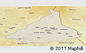 Shaded Relief Panoramic Map of Kadey, physical outside