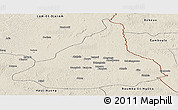 Shaded Relief Panoramic Map of Kadey