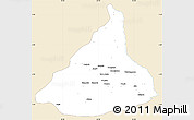 Classic Style Simple Map of Kadey, single color outside