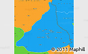 Political Simple Map of Kadey