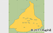 Savanna Style Simple Map of Kadey, cropped outside