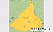 Savanna Style Simple Map of Kadey