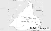 Silver Style Simple Map of Kadey