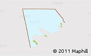 Physical 3D Map of Logone-Et-Chari, cropped outside