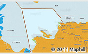 Physical 3D Map of Logone-Et-Chari, political outside