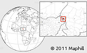 Blank Location Map of Logone-Et-Chari
