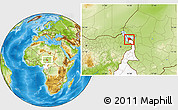 Physical Location Map of Logone-Et-Chari, highlighted country, highlighted parent region
