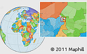 Political Location Map of Logone-Et-Chari
