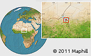Satellite Location Map of Logone-Et-Chari