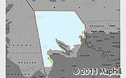 Physical Map of Logone-Et-Chari, darken, desaturated