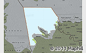 Physical Map of Logone-Et-Chari, darken, semi-desaturated