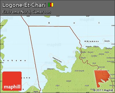 Physical Map of Logone-Et-Chari