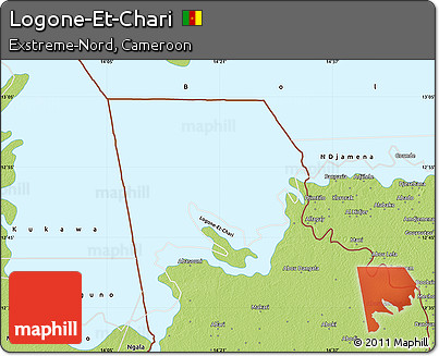 Physical Map of Logone-Et-Chari