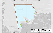 Physical Map of Logone-Et-Chari, lighten, desaturated