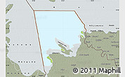 Physical Map of Logone-Et-Chari, semi-desaturated