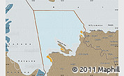 Political Map of Logone-Et-Chari, semi-desaturated