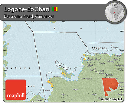 Savanna Style Map of Logone-Et-Chari