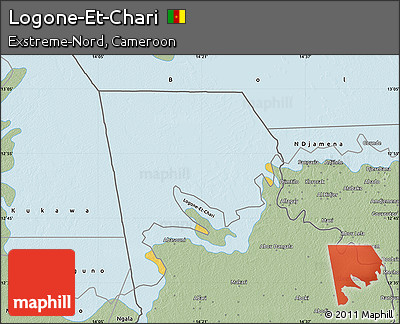 Savanna Style Map of Logone-Et-Chari