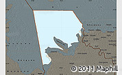 Shaded Relief Map of Logone-Et-Chari, darken