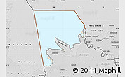 Shaded Relief Map of Logone-Et-Chari, desaturated