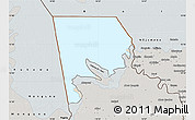 Shaded Relief Map of Logone-Et-Chari, semi-desaturated