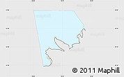 Shaded Relief Map of Logone-Et-Chari, single color outside