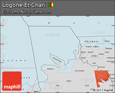 Silver Style Map of Logone-Et-Chari