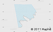 Silver Style Map of Logone-Et-Chari, single color outside