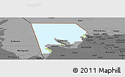 Physical Panoramic Map of Logone-Et-Chari, darken, desaturated
