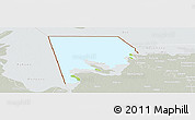 Physical Panoramic Map of Logone-Et-Chari, lighten, semi-desaturated