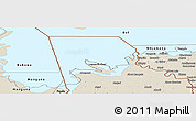 Shaded Relief Panoramic Map of Logone-Et-Chari