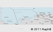 Silver Style Panoramic Map of Logone-Et-Chari