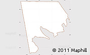 Classic Style Simple Map of Logone-Et-Chari, cropped outside
