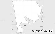 Silver Style Simple Map of Logone-Et-Chari