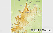 Physical 3D Map of Mayo-Tsanaga