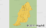 Savanna Style 3D Map of Mayo-Tsanaga, single color outside