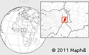 Blank Location Map of Mayo-Tsanaga