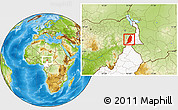 Physical Location Map of Mayo-Tsanaga, highlighted country
