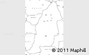 Blank Simple Map of Mayo-Tsanaga