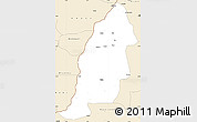 Classic Style Simple Map of Mayo-Tsanaga