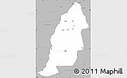 Gray Simple Map of Mayo-Tsanaga