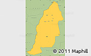Savanna Style Simple Map of Mayo-Tsanaga