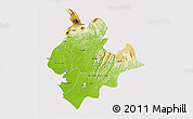 Physical 3D Map of Littoral, cropped outside