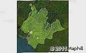 Satellite 3D Map of Littoral, darken